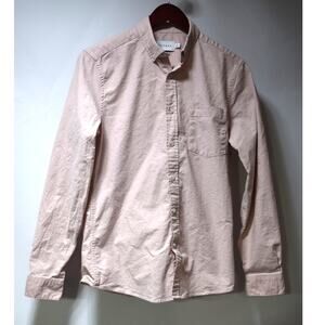 Topman Pink Button Down Shirt Men’s Size Small Slim Fit Stretch